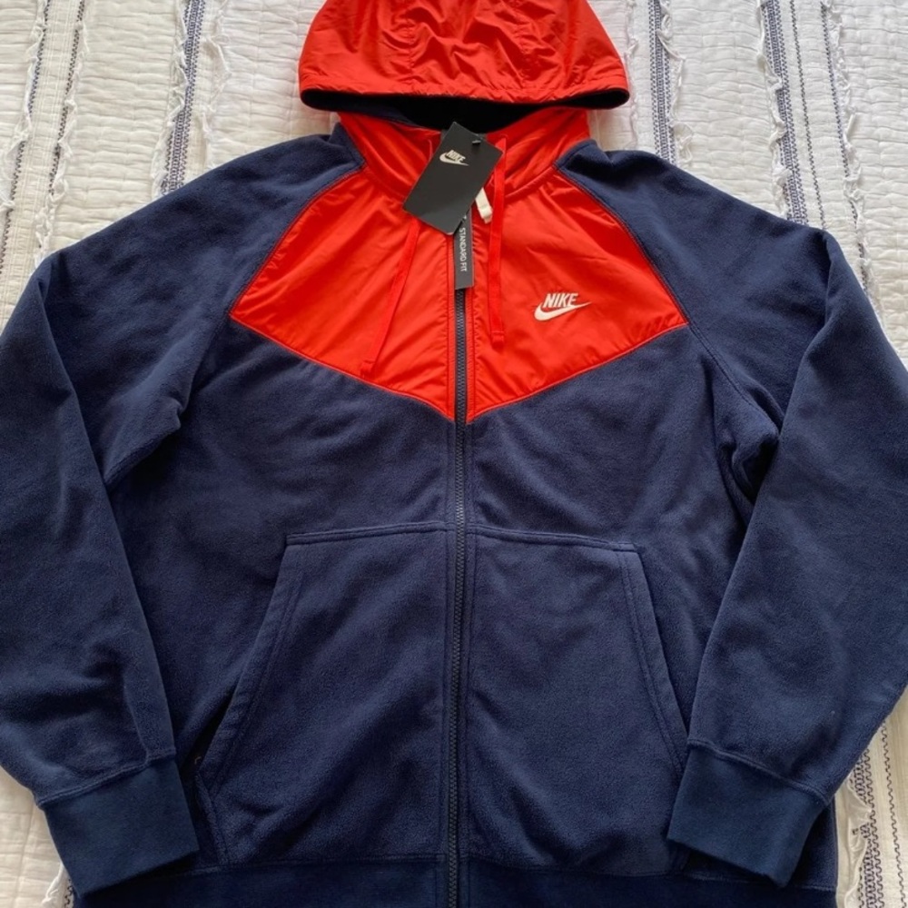 NWT Nike Men’s Fleece zip up jacket